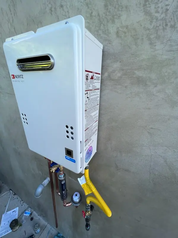 Tankless water heater installation for Rixlew homes